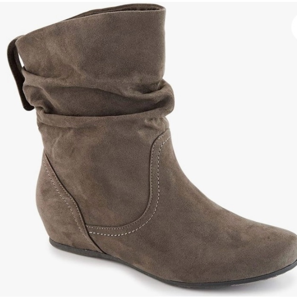 Carney - Women's Slip On Casual Slouch Short Ankle Boot 9 Grey